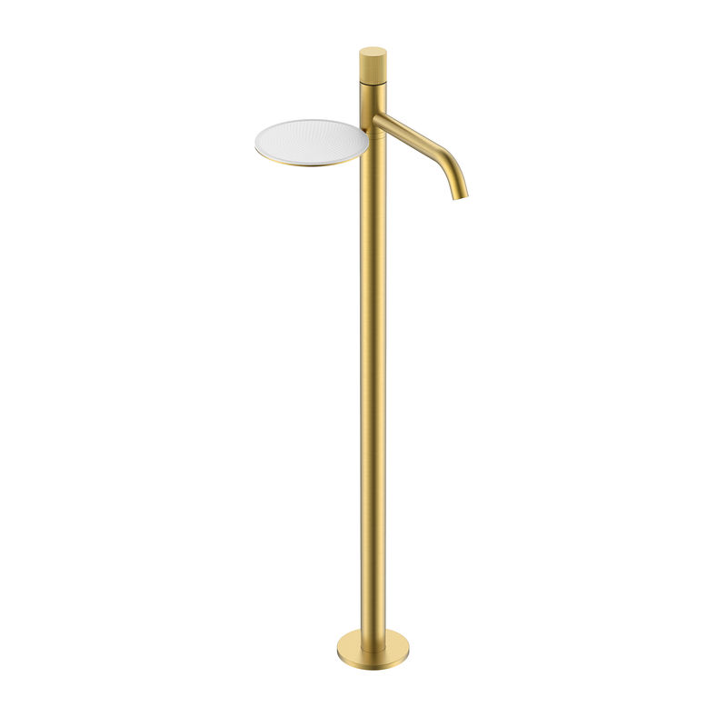 Смеситель для раковины BOHEME Stick 120-MG.3 напольный Matt Gold Linea