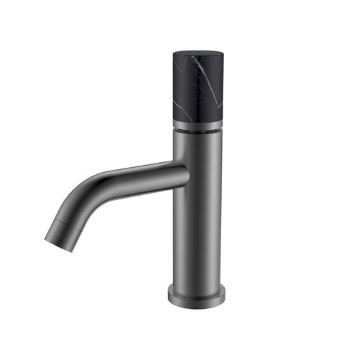 Смеситель для раковины BOHEME Stick 121-GM-MR-B Gun Metal Mramor Black