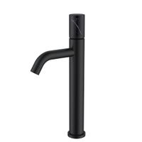 Смеситель для раковины BOHEME Stick 122-B-MR-B Black Mramor Black — 1