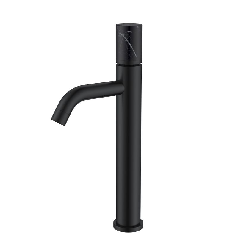 Смеситель для раковины BOHEME Stick 122-B-MR-B Black Mramor Black