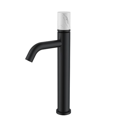 Смеситель для раковины BOHEME Stick 122-B-MR-W Black Mramor White