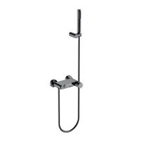 Смеситель для ванны BOHEME Stick 123-SGM.4 Shine Gun Metal Spirale — 1