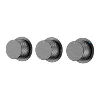 Смеситель скрытого монтажа для душа BOHEME Stick Diamond 124-3-GM.1 Gun Metal — 1