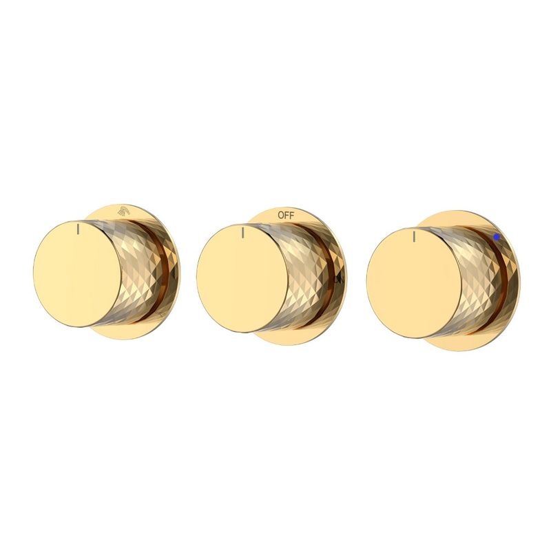 Смеситель скрытого монтажа для душа BOHEME Stick Diamond 124-3-G.1 Gold