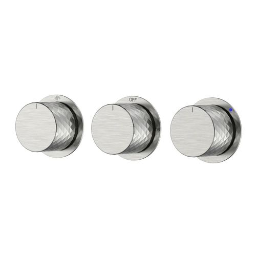 Смеситель скрытого монтажа для душа BOHEME Stick Diamond 124-3-NB.1 Nickel Brush
