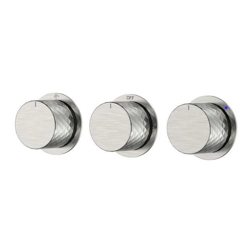 Смеситель скрытого монтажа для душа BOHEME Stick Diamond 124-3-NB.1 Nickel Brush