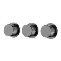 Смеситель скрытого монтажа для душа BOHEME Stick Diamond 124-3-SGM.1 Shine Gun Metal — 1