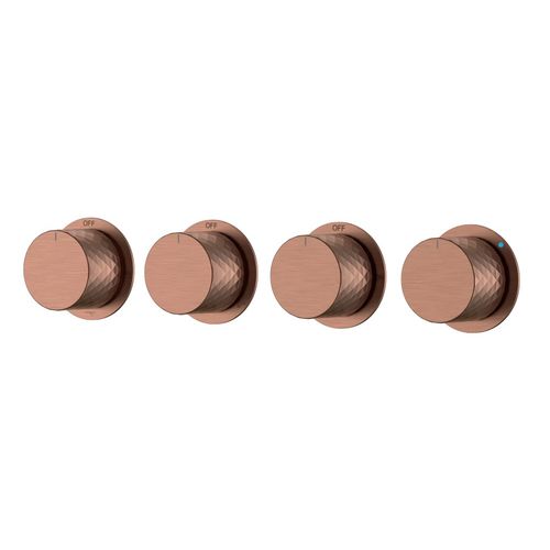 Смеситель скрытого монтажа для душа BOHEME Stick Diamond 124-5-BRB.1 Brushed Bronze