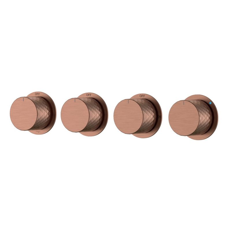 Смеситель скрытого монтажа для душа BOHEME Stick Diamond 124-5-BRB.1 Brushed Bronze