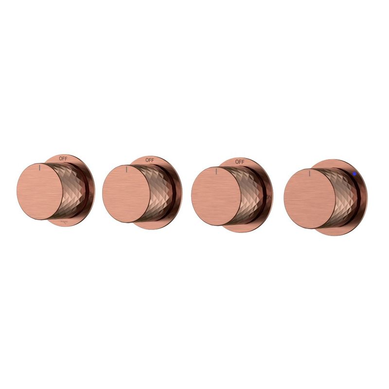 Смеситель скрытого монтажа для душа BOHEME Stick Diamond 124-5-CB.1 Copper Brushed