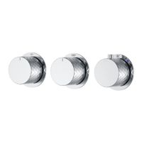 Смеситель скрытого монтажа для душа BOHEME Stick Diamond 124-T-3-CR.1 с термостатом Chrome — 1