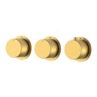 Смеситель скрытого монтажа для душа BOHEME Stick Diamond 124-T-3-MG.1 с термостатом Matt Gold — 1