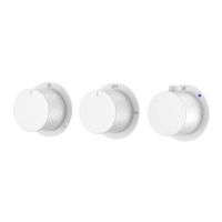 Смеситель скрытого монтажа для душа BOHEME Stick Diamond 124-T-3-MW.1 с термостатом Matt White — 1
