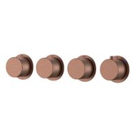 Смеситель скрытого монтажа для душа BOHEME Stick Diamond 124-T-5-BRB.1 с термостатом Brushed Bronze — 1