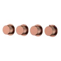 Смеситель скрытого монтажа для душа BOHEME Stick Diamond 124-T-5-CB.1 с термостатом Copper Brushed — 1
