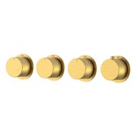 Смеситель скрытого монтажа для душа BOHEME Stick Diamond 124-T-5-MG.1 с термостатом Matt Gold — 1