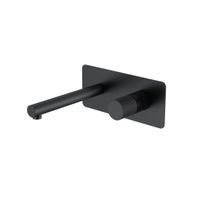 Смеситель скрытого монтажа для раковины BOHEME Stick 125-BB.4 Black Spirale — 1