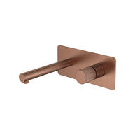 Смеситель скрытого монтажа для раковины BOHEME Stick 125-BRB.3 Brushed Bronze ручка Linea — 1