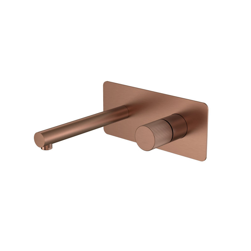 Смеситель скрытого монтажа для раковины BOHEME Stick 125-BRB.3 Brushed Bronze ручка Linea
