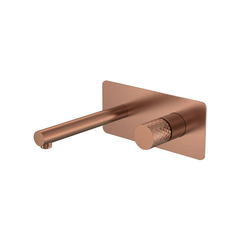Смеситель скрытого монтажа для раковины BOHEME Stick 125-CB Copper Brushed ручка Diamond