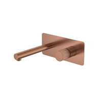 Смеситель скрытого монтажа для раковины BOHEME Stick 125-CB.3 Copper Brushed ручка Linea — 1