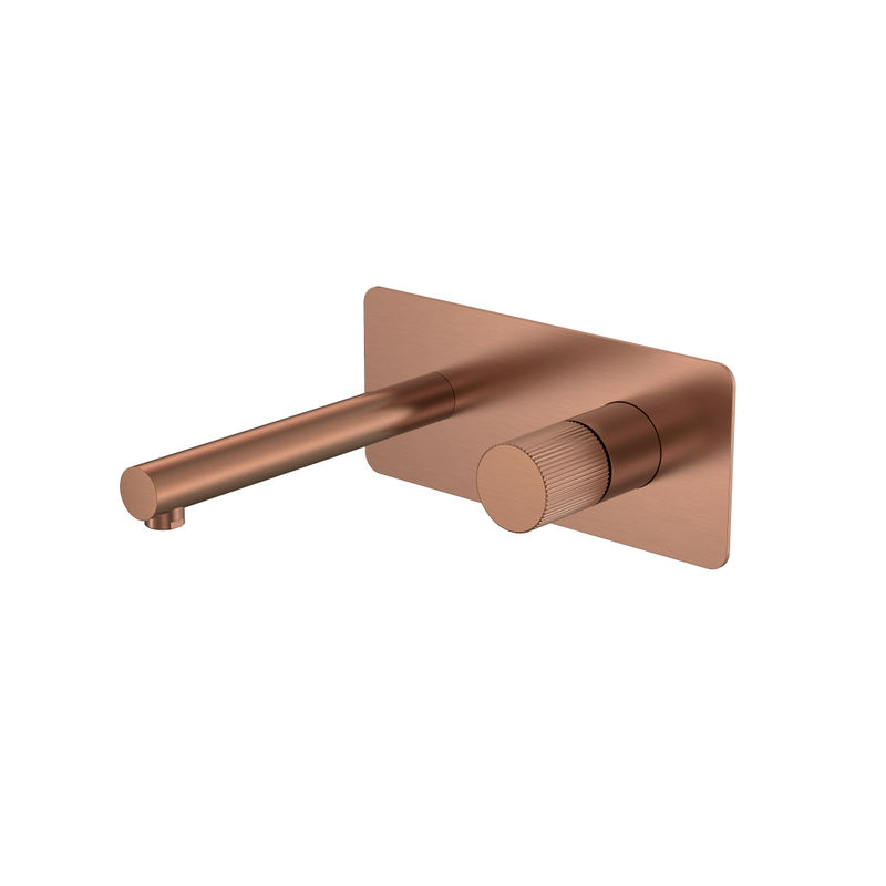 Смеситель скрытого монтажа для раковины BOHEME Stick 125-CB.3 Copper Brushed ручка Linea