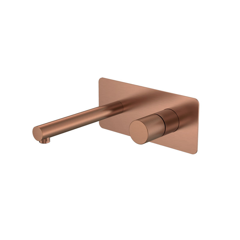 Смеситель скрытого монтажа для раковины BOHEME Stick 125-CB.4 Copper Brushed ручка Spirale