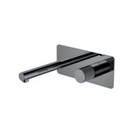 Смеситель скрытого монтажа для раковины BOHEME Stick 125-SGM.3 Shine Gun Metal Linea — 1