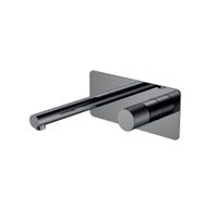 Смеситель скрытого монтажа для раковины BOHEME Stick 125-SGM.4 Shine Gun Metal Spirale — 1