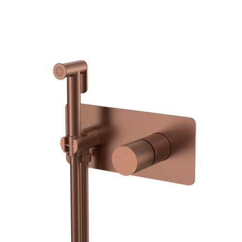Встраиваемый гигиенический душ BOHEME Stick 127-BRB.2 Brushed Bronze ручка Touch