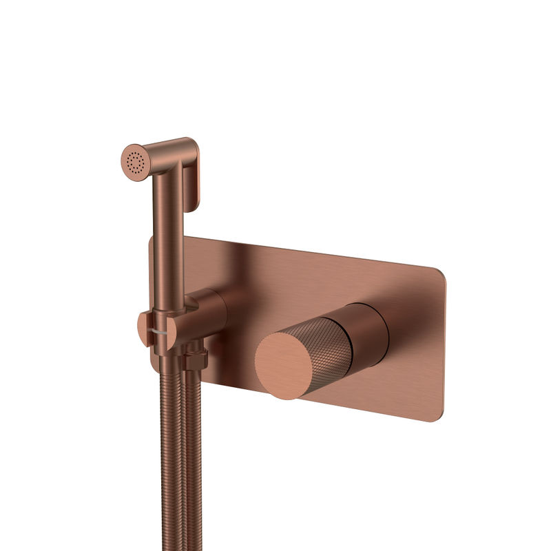 Встраиваемый гигиенический душ BOHEME Stick 127-BRB.2 Brushed Bronze ручка Touch