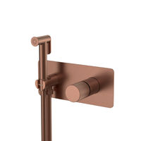 Встраиваемый гигиенический душ BOHEME Stick 127-BRB.3 Brushed Bronze ручка Linea — 1