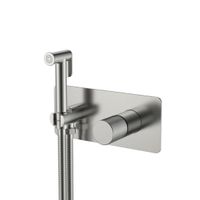 Встраиваемый гигиенический душ BOHEME Stick 127-NB.4 Nickel Brush Spirale — 1
