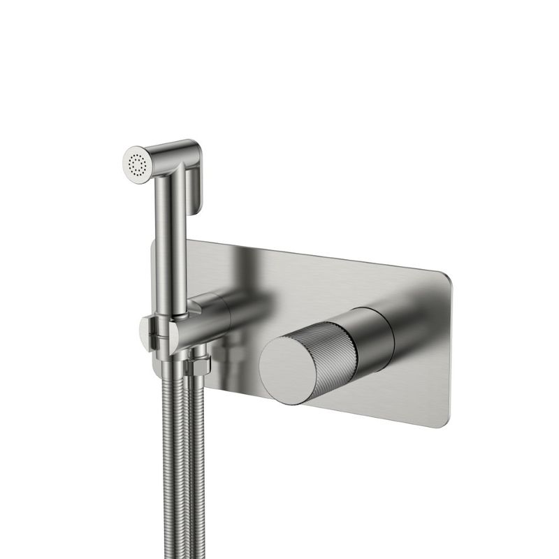 Встраиваемый гигиенический душ BOHEME Stick 127-NB.4 Nickel Brush Spirale