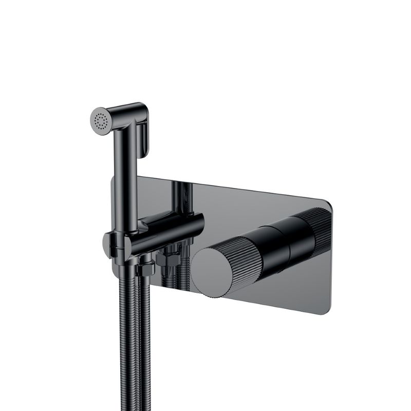 Встраиваемый гигиенический душ BOHEME Stick 127-SGM.3 Shine Gun Metal Linea