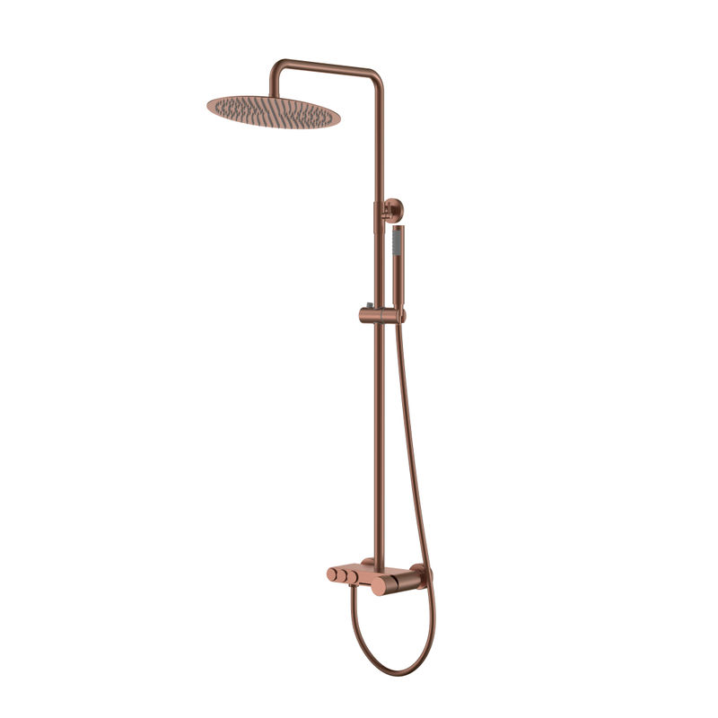 Стойка для душа STICK BRUSHED BRONZE SPIRALE