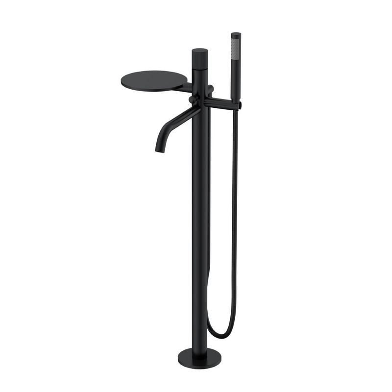 Смеситель для ванны BOHEME Stick 129-BB.3 напольный Black Linea