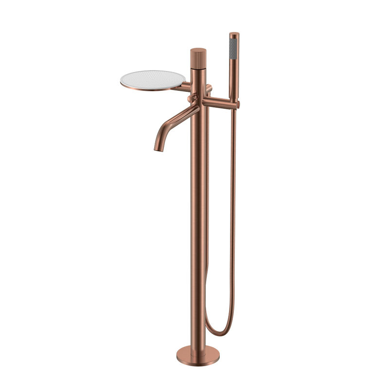 Смеситель для ванны BOHEME Stick 129-CB.3 напольный Copper Brushed Linea