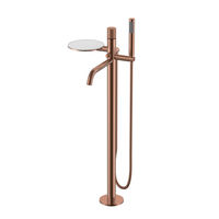 Смеситель для ванны BOHEME Stick 129-CB.4 напольный Copper Brushed Spirale — 1