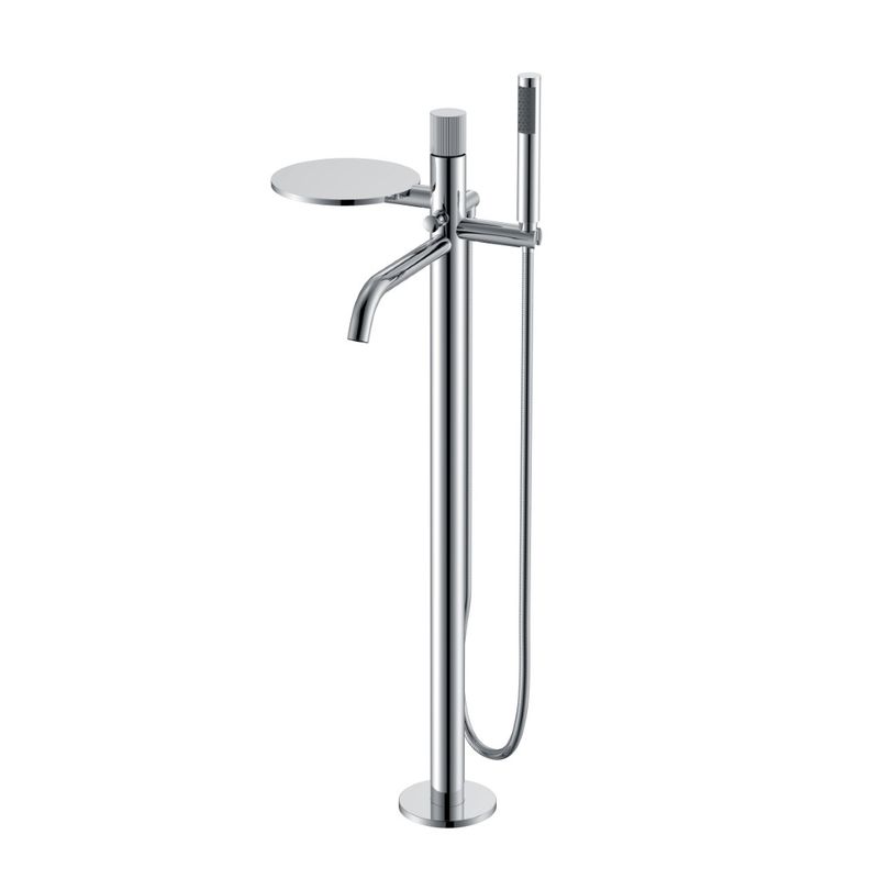 Смеситель для ванны BOHEME Stick 129-CRCR.3 напольный Chrome Linea