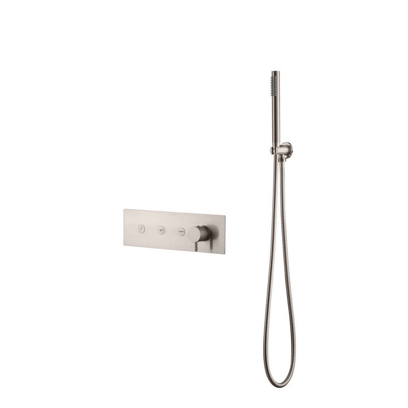 Душевой гарнитур скрытого монтажа BOHEME Fusion 130-SYS-NB Nikel Brush