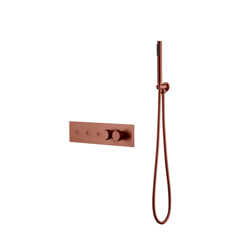 Душевой гарнитур скрытого монтажа BOHEME Fusion Termo 131-SYS-BRB Brushed Bronze