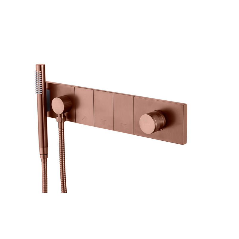 Душевой гарнитур скрытого монтажа BOHEME Zodiac 132-SYS-BRB Brushed Bronze