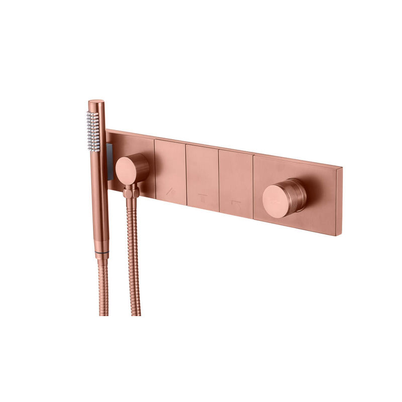 Душевой гарнитур скрытого монтажа BOHEME Zodiac 132-SYS-CB Copper Brushed