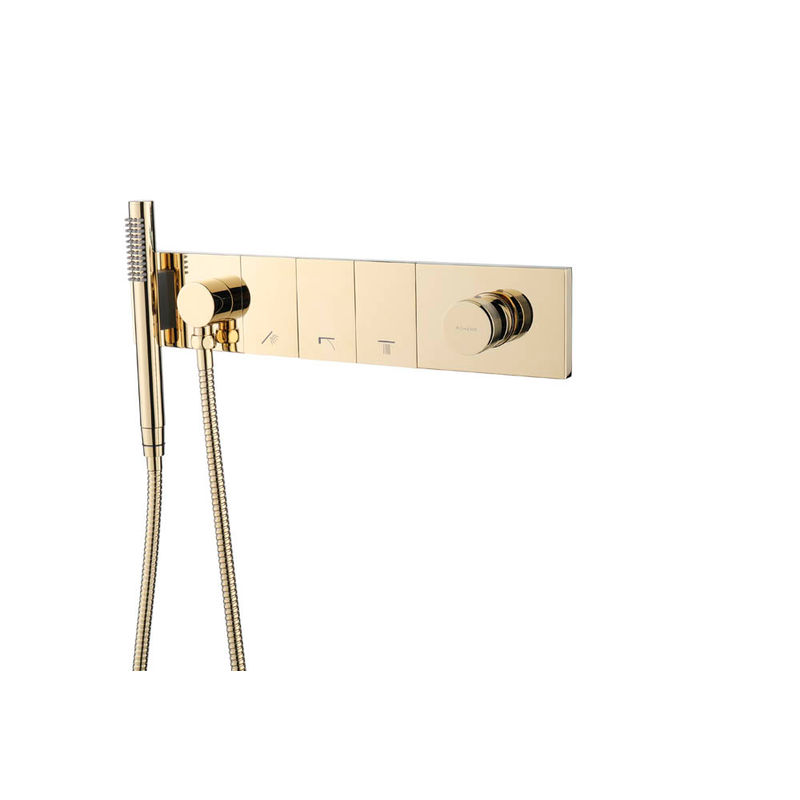 Душевой гарнитур скрытого монтажа BOHEME Zodiac 132-SYS-G Gold