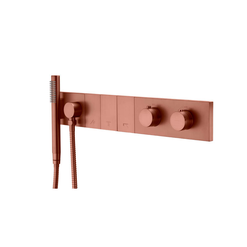 Душевой гарнитур скрытого монтажа BOHEME Zodiac Thermo 133-SYS-BRB Brushed Bronze