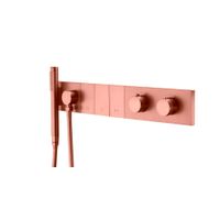 Душевой гарнитур скрытого монтажа BOHEME Zodiac Thermo 133-SYS-CB Copper Brushed — 1