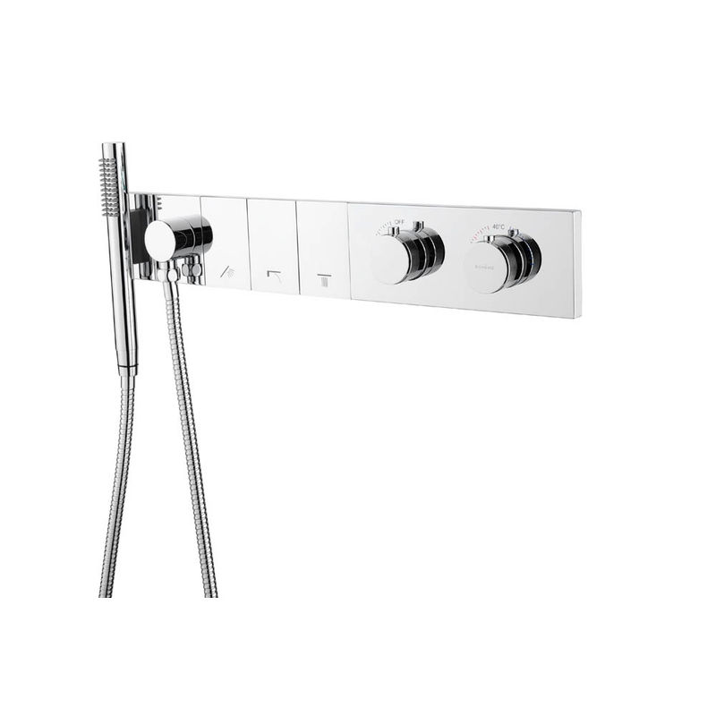 Душевой гарнитур скрытого монтажа BOHEME Zodiac Thermo 133-SYS-CR Chrome