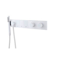 Душевой гарнитур скрытого монтажа BOHEME Zodiac Thermo 133-SYS-MW Matt White — 1