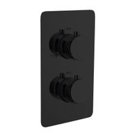 Смеситель скрытого монтажа для душа BOHEME Cell 134-2-B с термостатом Black — 1